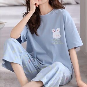 NEW Cute Girl’s Bunny Pajama Set